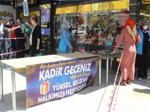 YÜKSEL KUYUMCULUKTAN KADİR GECESİNDE ANLAMLI YARDIM