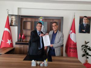 Türkiye Değişim Partisi Yenişehir İlçe Başkanlığına Ercan Akçay getirildi