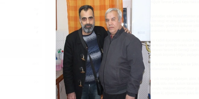 Yardımseverliğiyle Tanınan Şükrü Kaya Hakk’a Yürüdü