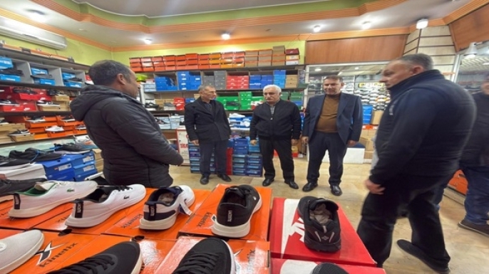 AK Parti Diyarbakır Heyeti, Yenişehir Ofis Yeraltı Çarşısı Esnafını Ziyaret Etti