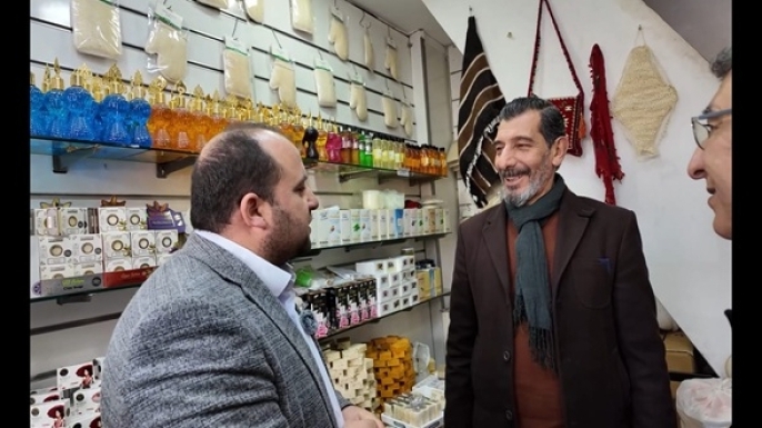 Yeniden Refah Partisi Diyarbakır İl Başkanı Ali Erdem Sur Esnafını Ziyaret Etti