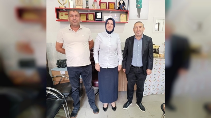 AKYOL’DAN MURADİYE MAHALLE MUHTARI DİLEK DEMİR’E ZİYARET