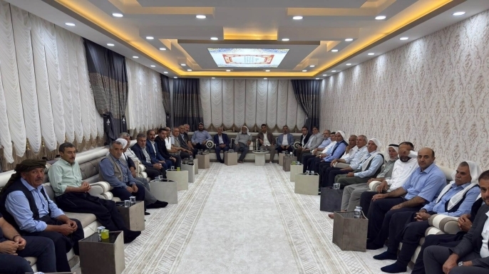 Başkan Hamit Sümer, Karacadağ Bölgesi Kanaat Önderi Şeyh Ahmet Karacadağ'ı Evinde Ziyaret Etti