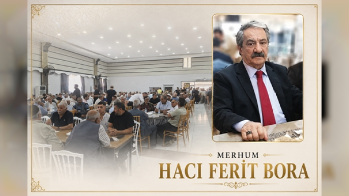 Eski Diyarbakır milletvekili merhum Hacı Ferit Bora, sene-i devriyesinde dualarla anıldı